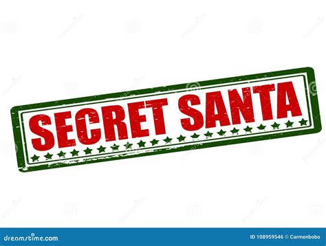 Secret Santa Stock Illustration Illustration Of Secret 108959546