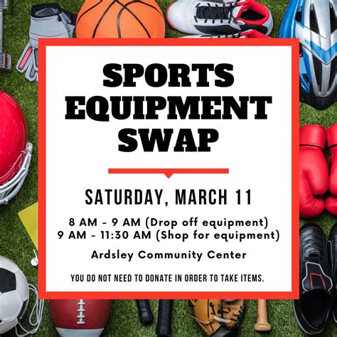 Reminder Our Sports Equipment Swap Is Abington Township