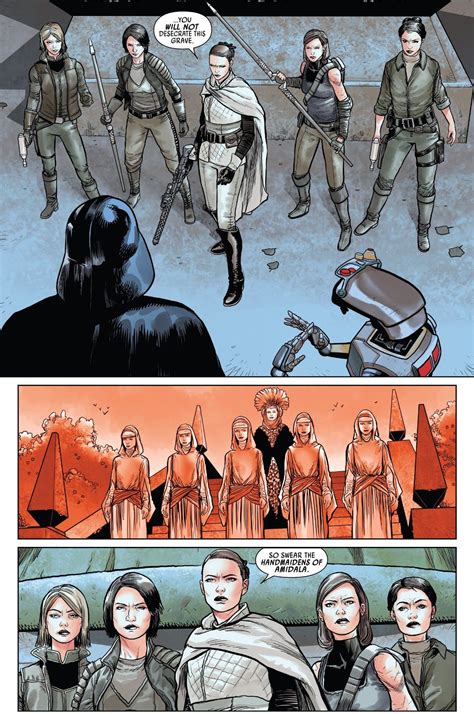 Darth Vader Vs Padme Amidalas Handmaidens Comicnewbies