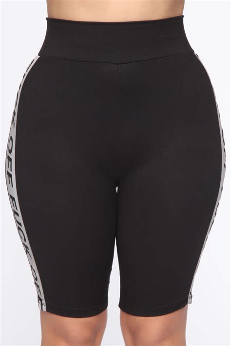 f off reflective biker short black fashion nova shorts fashion nova