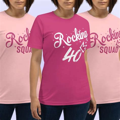40th Birthday Shirts For Women 40th Birthday Party 40th Squad T Shirt