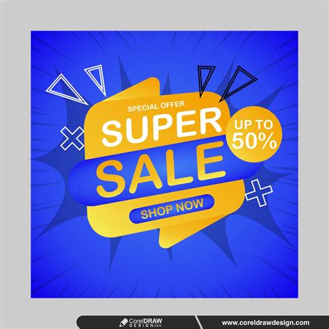Download Special Offer Sale Discount Banner Premium Vector Coreldraw