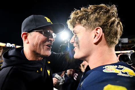 Jim Harbaugh Says J J McCarthy Is Greatest Quarterback In Michigan History The Spun What S