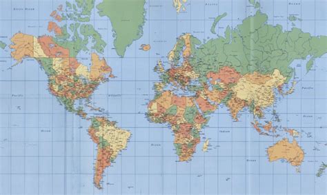 Peta Dunia Hd Resolusi Tinggi Lengkap Dari Berbagai Benua