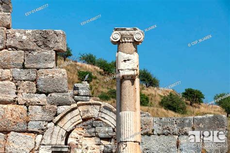 Ruins Of The Ancient Greek City Ephesus Stock Photo Picture And Low
