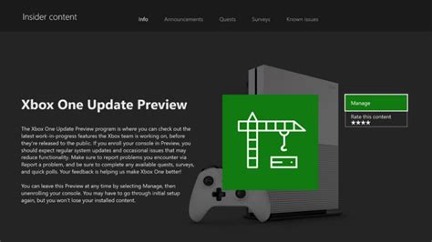 Xbox One Update Preview Try Out Even Earlier Builds With The New