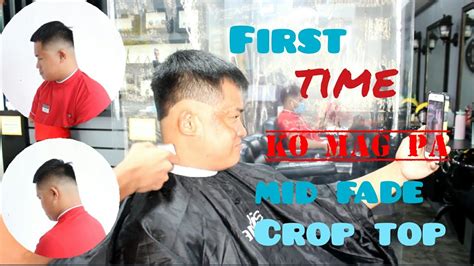 The mid fade haircut is the perfect balance between a high fade and a low one. haircut ::::crop top mid fade tutorial (jhun panglao ...