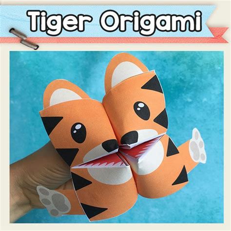 Tiger Fortune Teller - Cootie Catcher Origami Puppets ...