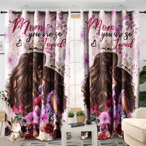 Mom You Are So Loved Blackout Thermal Grommet Window Curtains Ois2srew