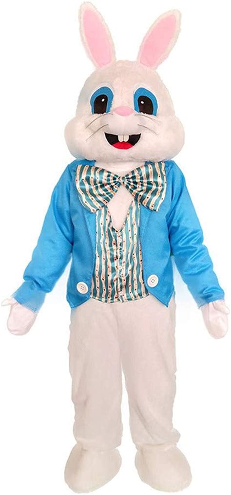 New Easter Bunny Costume Rabbit Halloween Mascot Costume Adult Fancy