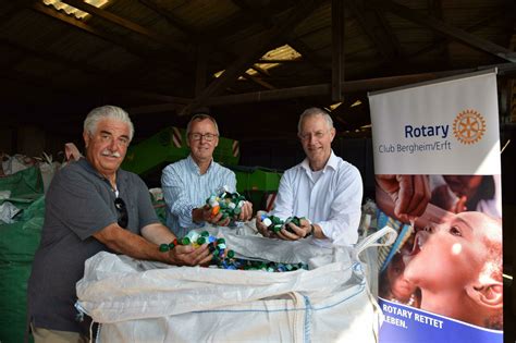 Rotary-Club: 500 Deckel für eine Impfung gegen Polio - Rhein-Erft