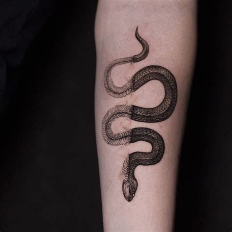 Snake Tattoo Small Snake Tattoo Snake Tattoo Design Traditional