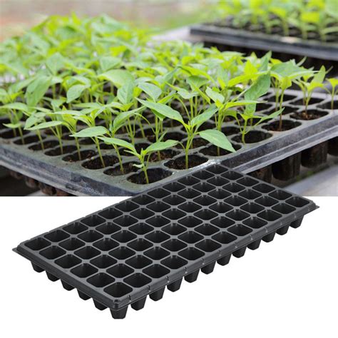 72 Cells Thermoformed Seed Tray Plant Grow Organic Nursery Pots Multi