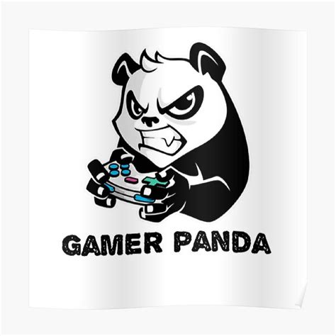 Gamer Panda Special Edition Poster For Sale By Dxb Logos Redbubble