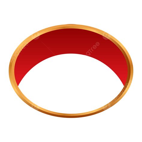 Golden Circle Frame Border Red Clipart Golden Circle Red Circle Png