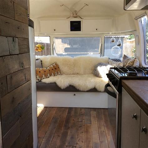 Raw Restorations Barnwood Airstream Remodel Reclaimed Wood Floor