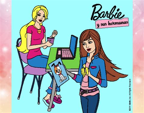 Dibujo De Barbie Y Su Hermana Merendando Pintado Por Vely En Dibujos Porn Sex Picture