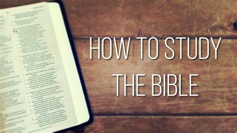 How To Study The Bible Graceway