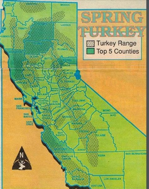 2019 Californiaoregon Turkey Hunting Maps Information