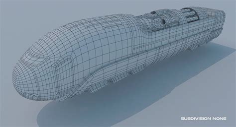 Sci Fi Hover Train Concept 3d Model 99 Obj Max Free3d