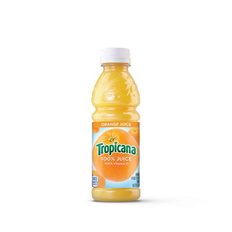 Tropicana 100 Orange Juice From Concentrate 10fl Oz Bottles 24 Pack