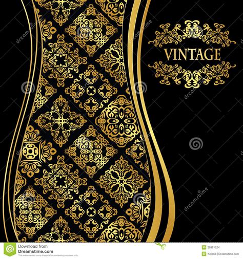 Elegant Seamless Wallpaper In Gold Stock Images Image