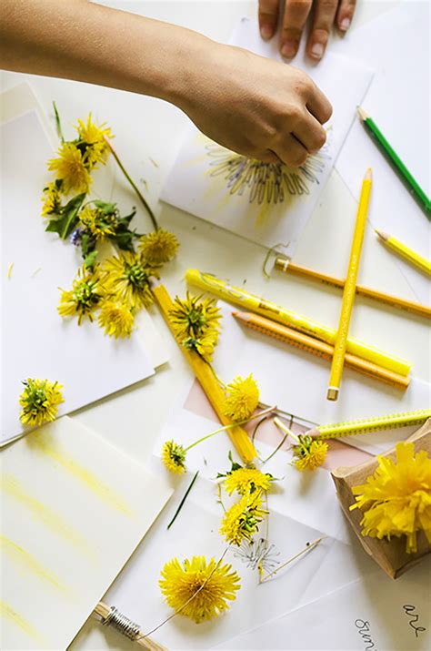 Nature Craft For Kids Lets Paint With Dandelions Willowday