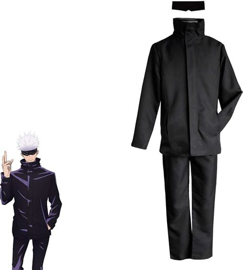 Jujutsu Kaisen Gojo Satoru Cosplay Costume Anime Top Pants Eyeshade Suit Halloween Costume For