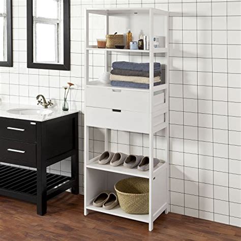 Parfaite pour entreposer tous vos produits de soin et de beauté, cette étagère ce ne sera plus le cas avec cette jolie colonne de salle de bain blanche et grise ! Promotion -30%! SoBuy® FRG182-W Bibliothèque Meuble ...