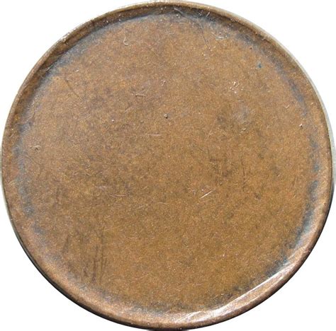 Blank Copper Planchet Cent