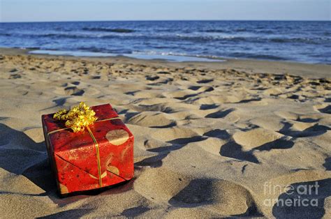 Wrapped T Box On Beach Photograph By Sami Sarkis Pixels