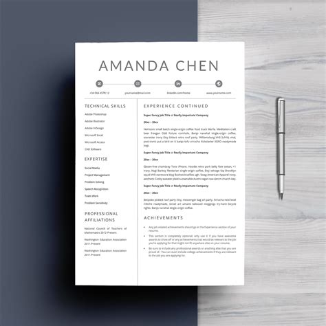 Clean Professional Resume Template Word 11655 Resume