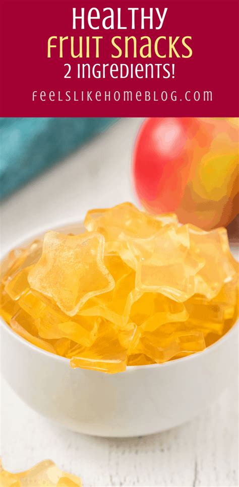 These Simple Healthy Homemade Fruit Snacks Are Made With Only 2