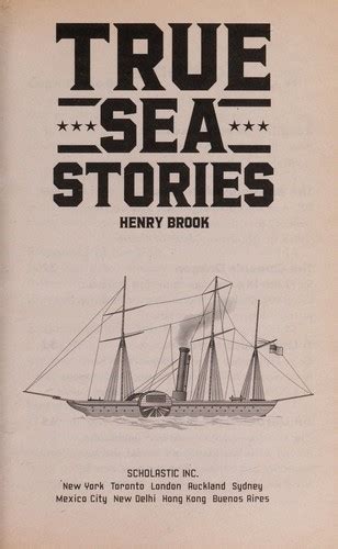 True Sea Stories True Adventure Stories By Henry Brook Open Library