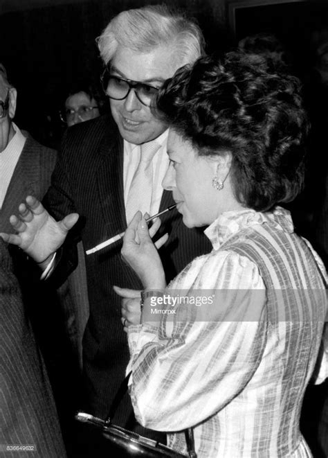 Princess Margaret Smoking April 1985 At The Tv And Radio Awards Ceremony In London Getty