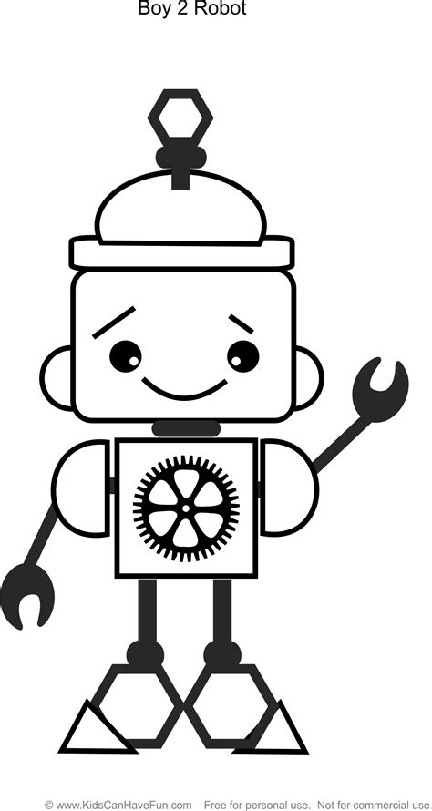 Robot Boy 2 coloring page