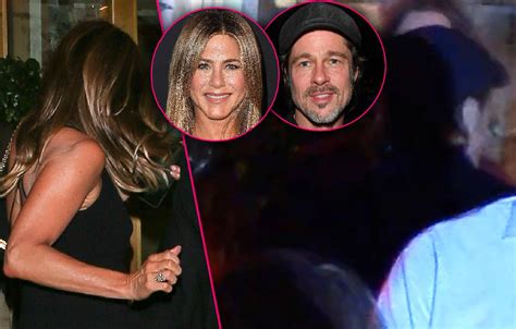 Brad Pitt Attends Ex Jennifer Aniston S Th Birthday Party