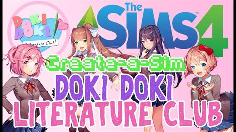 The Sims 4 Create A Sim Doki Doki Literature Club Cc Download In