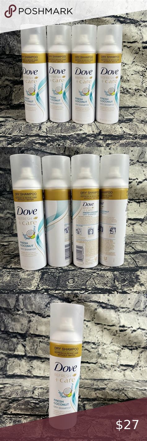 Dove Care Between Washes Fresh Coconut Dry Shampoo 5oz Set Of 4 Dry