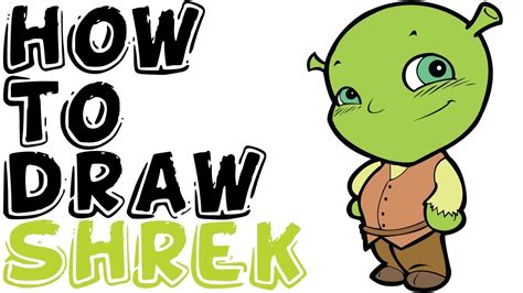 How To Draw Shrek For Kids Step By Step Youtube