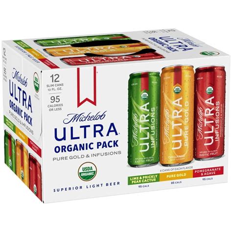 Michelob Ultra Pure Gold And Infusions Light Beer Variety Pack 12 Pack