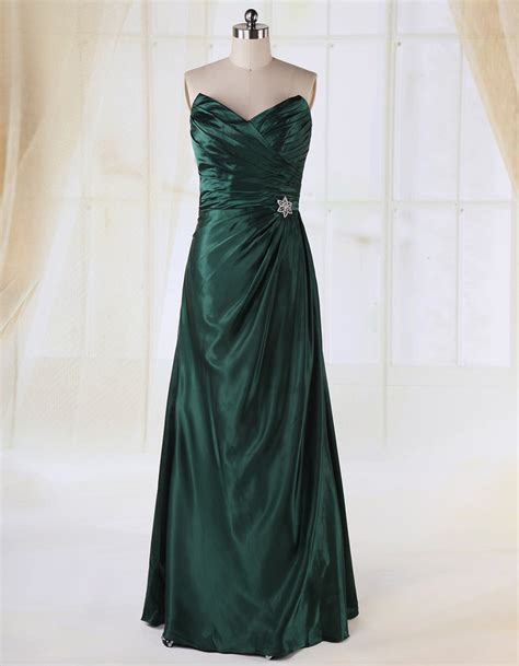 Dark Forest Green Prom Dress Linda Dress