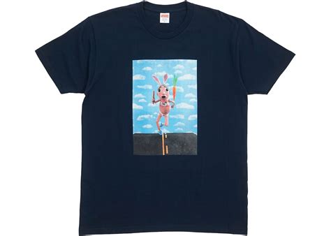 Supreme Mike Hill Runner Tee Navy Ss17