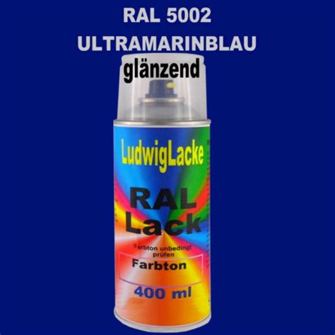 Ral Spraydose 5002 Ultramarinblau 400ml Glänzend Buntlack Decolack