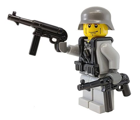 Brickarms Mp40 V3 German Ww2 Submachine Gun Lego Minifigure Weapon