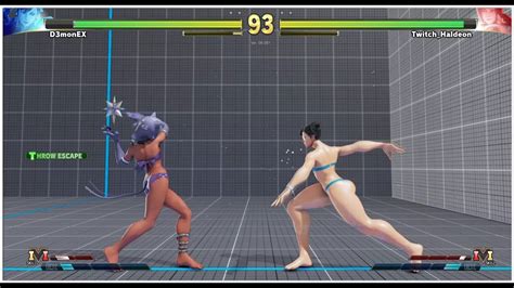Street Fighter V Ce Chun Li Bikini Barefoot Vs Menat Holiday Bikini Sf5 Pc Mods Ranked
