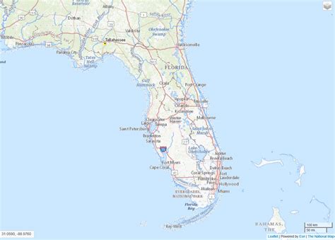 Map Of Florida Us Geological Survey