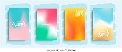 summer season blurred backgrounds set abstract stock vector royalty free 1716846244 shutterstock