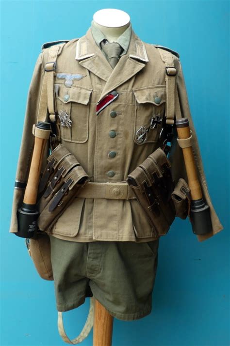 Uniforms German Afrika Korps Full Battle Uniform With Medals Ammo