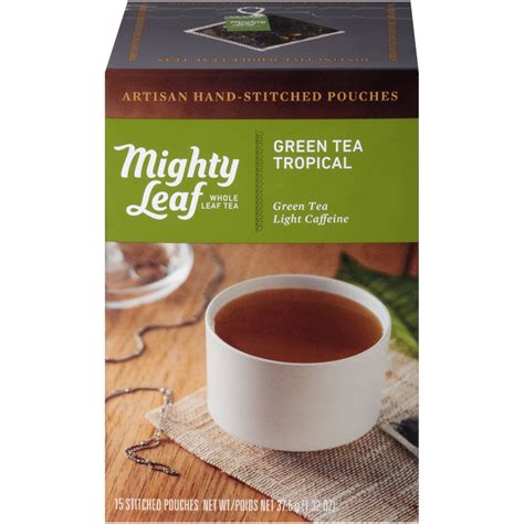 Mighty Leaf Tea Green Tea Tropical Green Tea 15 Tea Bags Walmart